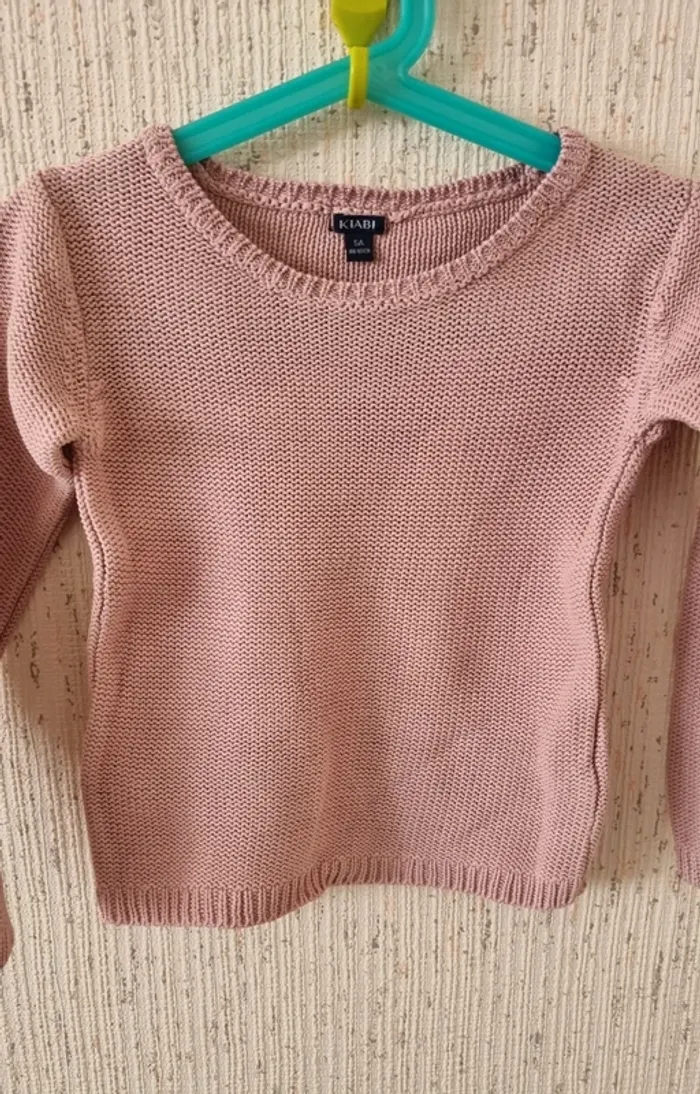 Pull en laine rose taille 5 ans kiabi - photo numéro 2