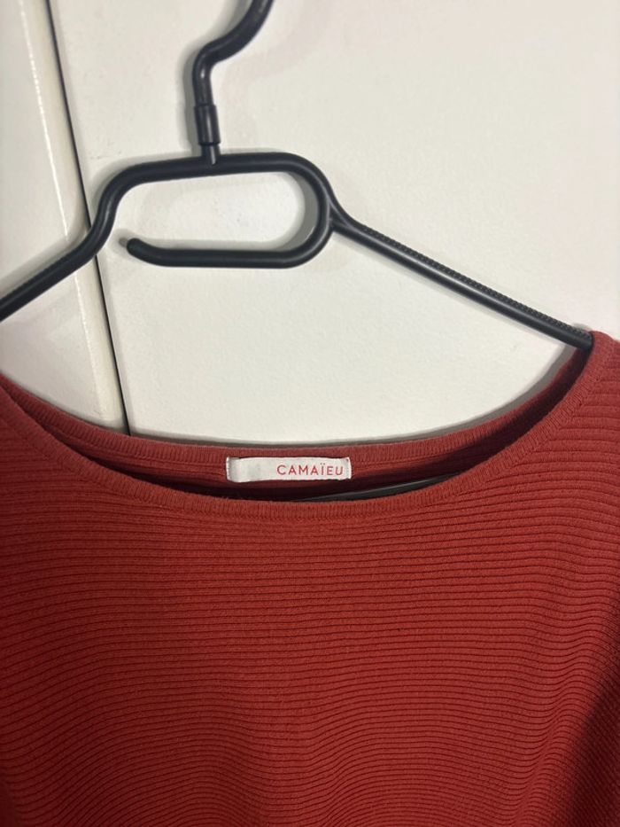 🌺pull Camaïeu rouge brique🌺 - photo numéro 3