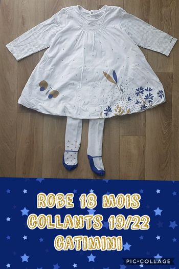 Ensemble robe collants 18 mois catimini