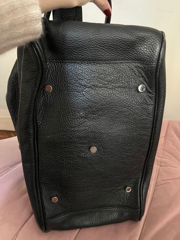 Sac en cuir noir 