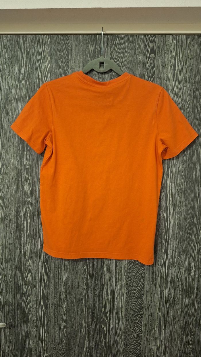Tee-shirt manches courtes uni Orange Puma - photo numéro 2