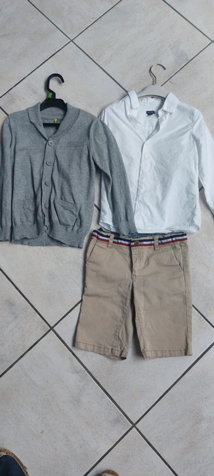 Lot cérémonie 5 ans short pantalon chemise polo - photo numéro 3