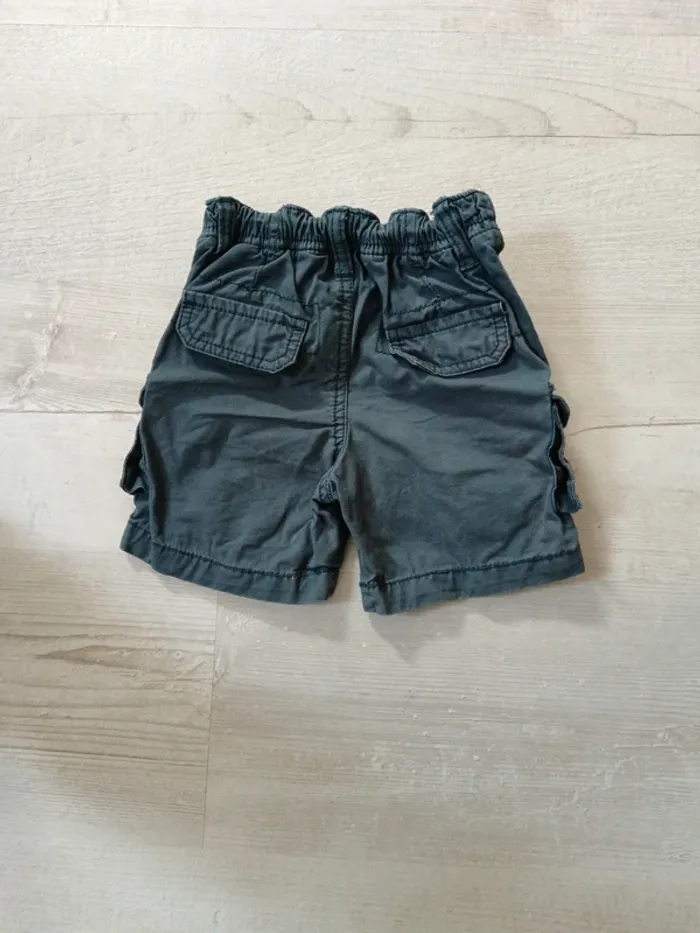 Short en "jean" Obaibi 12 mois 74cm - photo numéro 3
