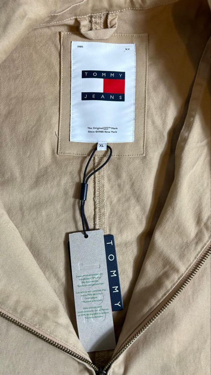 Veste Tommy Hilfiger - Coton Biologique - Beige taille XL - photo numéro 5