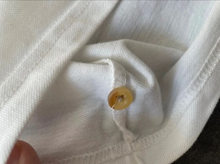 Polo blanc crème neuf taille M/L jerzees - photo numéro 4
