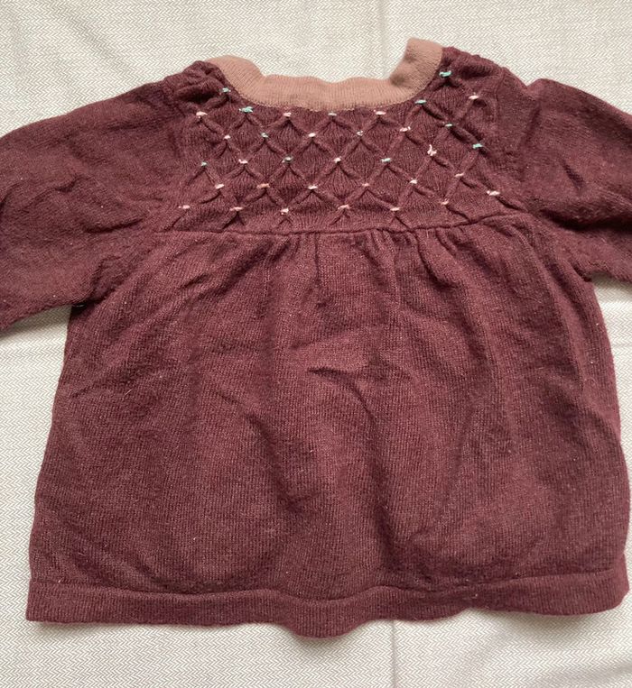 Gilet Sergent Major 6 mois aubergine (av laine) - photo numéro 5