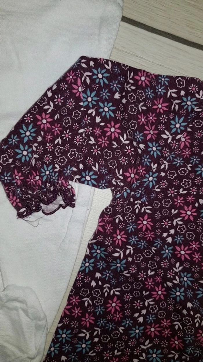 Lot de 2 pyjamas coton mi saison fille 3mois - photo numéro 6