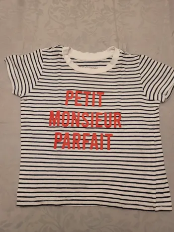 Tee shirt manches courtes 18 mois