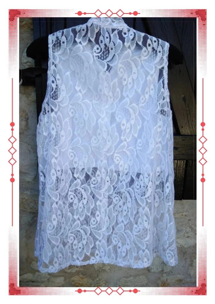 Chemisier dentelle blanc - photo numéro 2