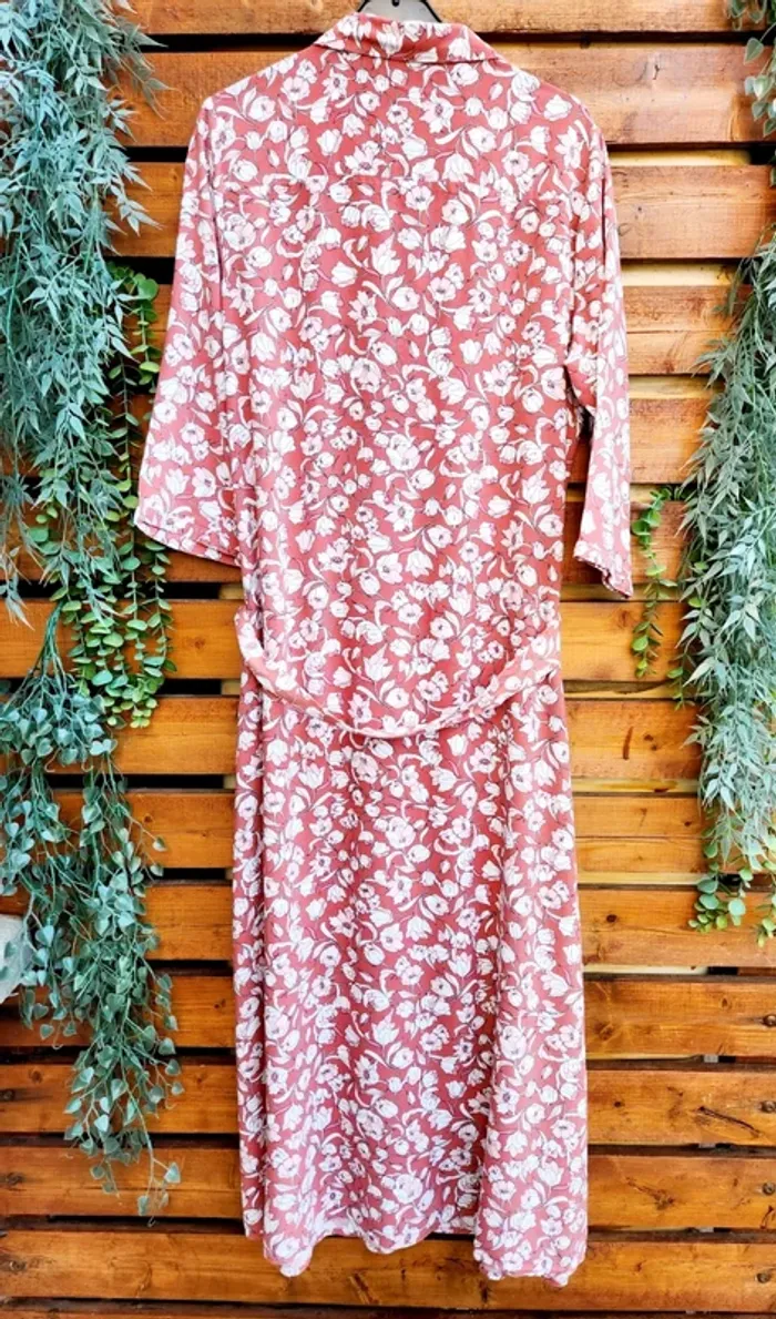 Robe chemise longue fleurie – GÉMO – Taille 42 - photo numéro 2
