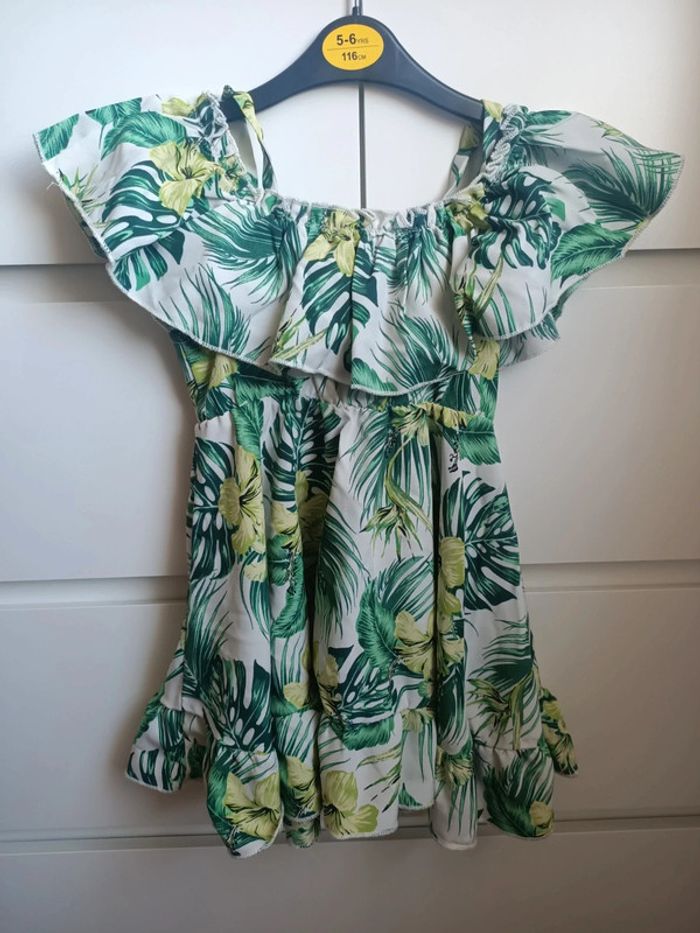 Magnifique robe imprimée tropical taille18/24 mois - photo numéro 6