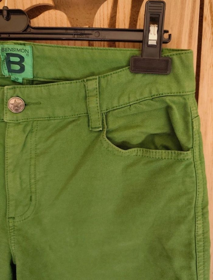 Jean vert 7/8ème - Taille 38 Bensimon - photo numéro 5