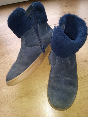 2 paires bottes fille T34