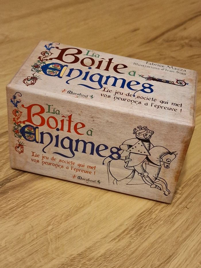 Jeu La  Boite a énigmes Marabout
