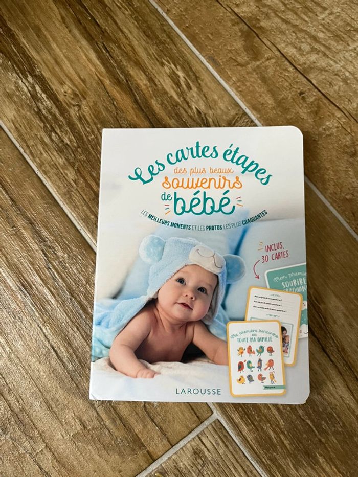 Lot carte Étapes « souvenir de bébé »