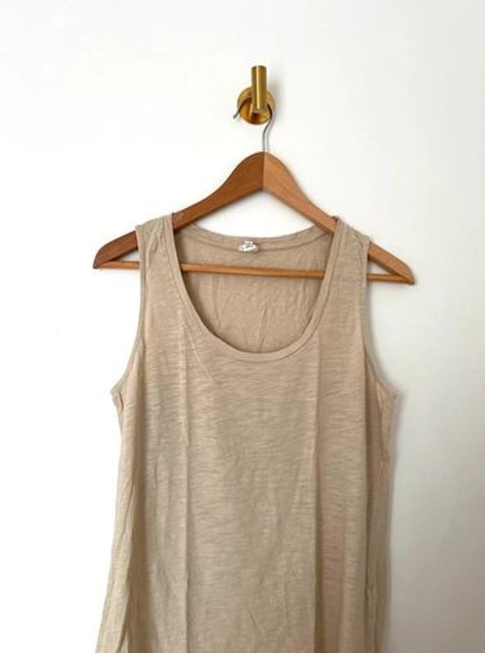 Débardeur côtelé à encolure dégagée River Island beige neuf 38 M - photo numéro 2