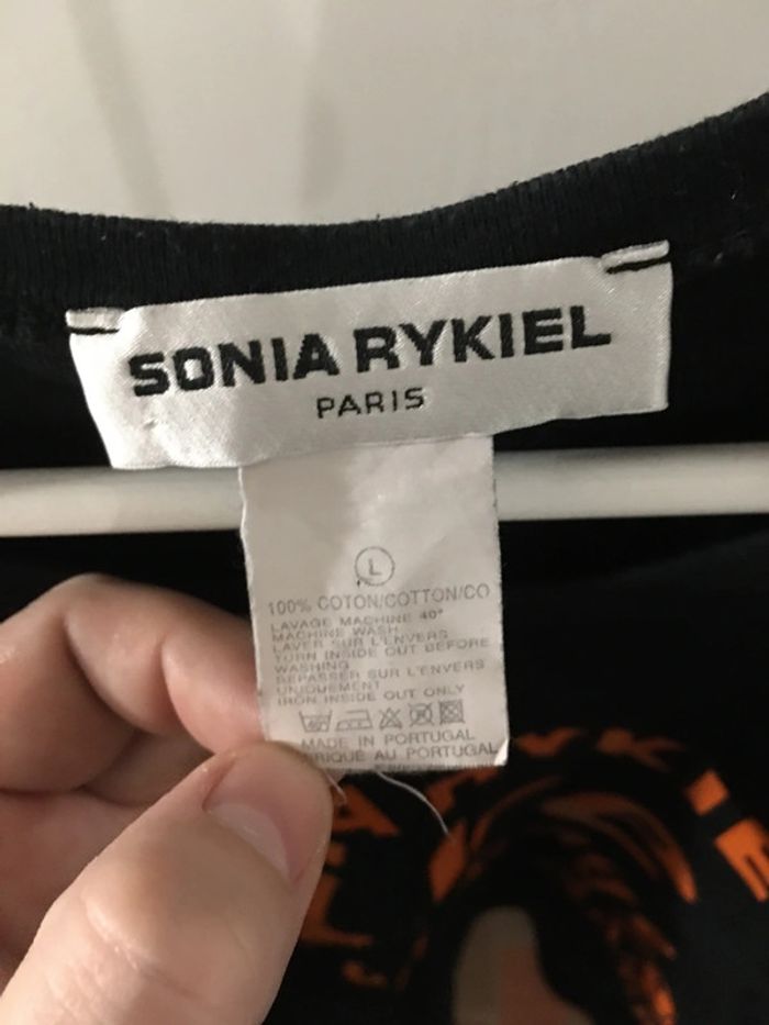 T-Shirt noire Sonia Rykiel taille L - photo numéro 5