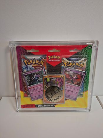 Protection acrylique premium pour tripacks & duo pack Pokémon,  aimantée épaisse firemint 