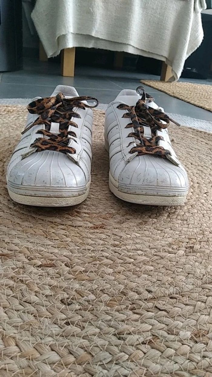 Adidas superstar vintage 38 lacets léopard - photo numéro 14