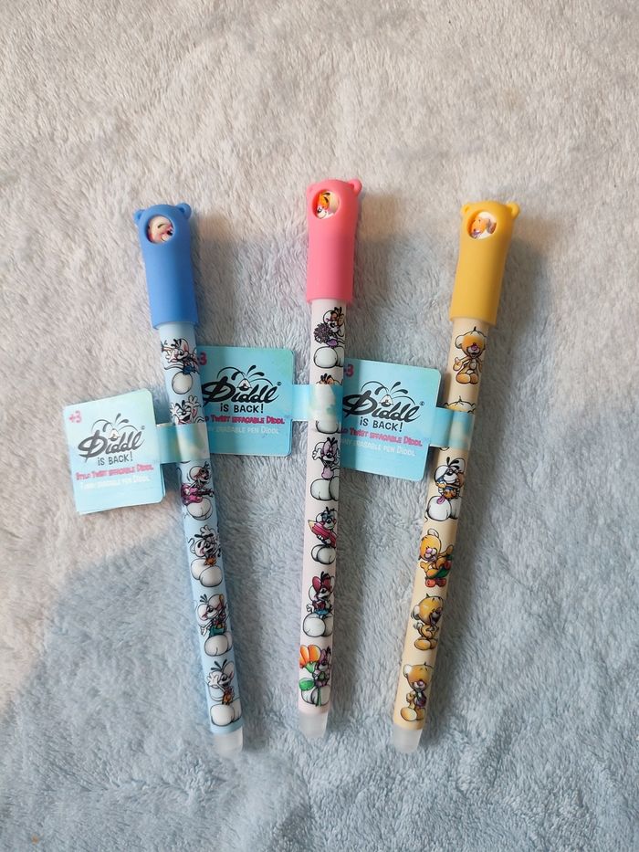 Lot de 3 stylos twist effaçables 🐭 Diddl is back