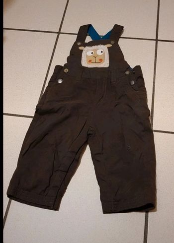 Magnifique salopette garçon doublée polaire, 12 mois.