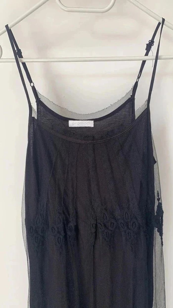 Robe brodée noire Promod - photo numéro 2