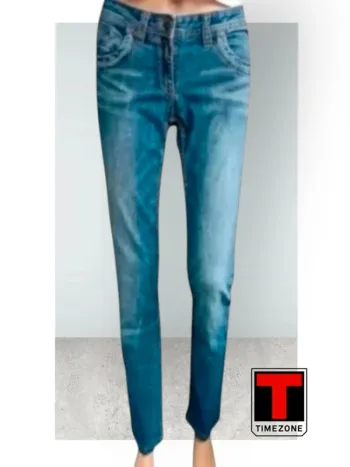 Jean TimeZone,coupe droite ,taille basse ,texture extensible