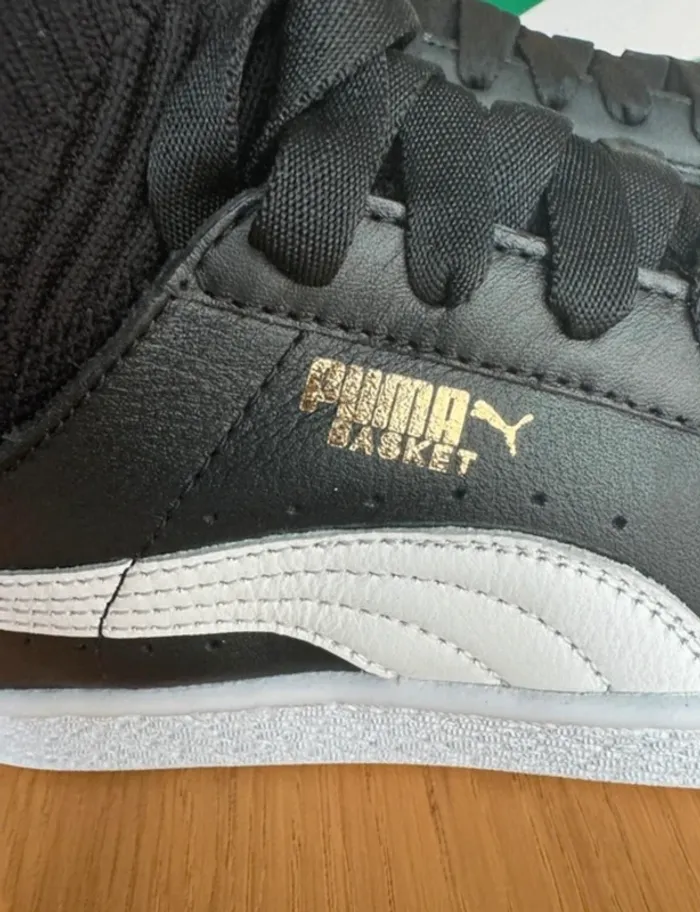 Puma Basket Sock EvoKnit noir et blanches taille 36 - photo numéro 5