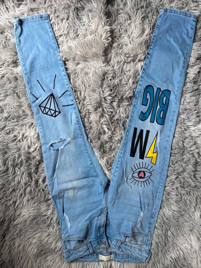 Magnifique Jean ultra Mode, Zara 11/12 ans - photo numéro 4