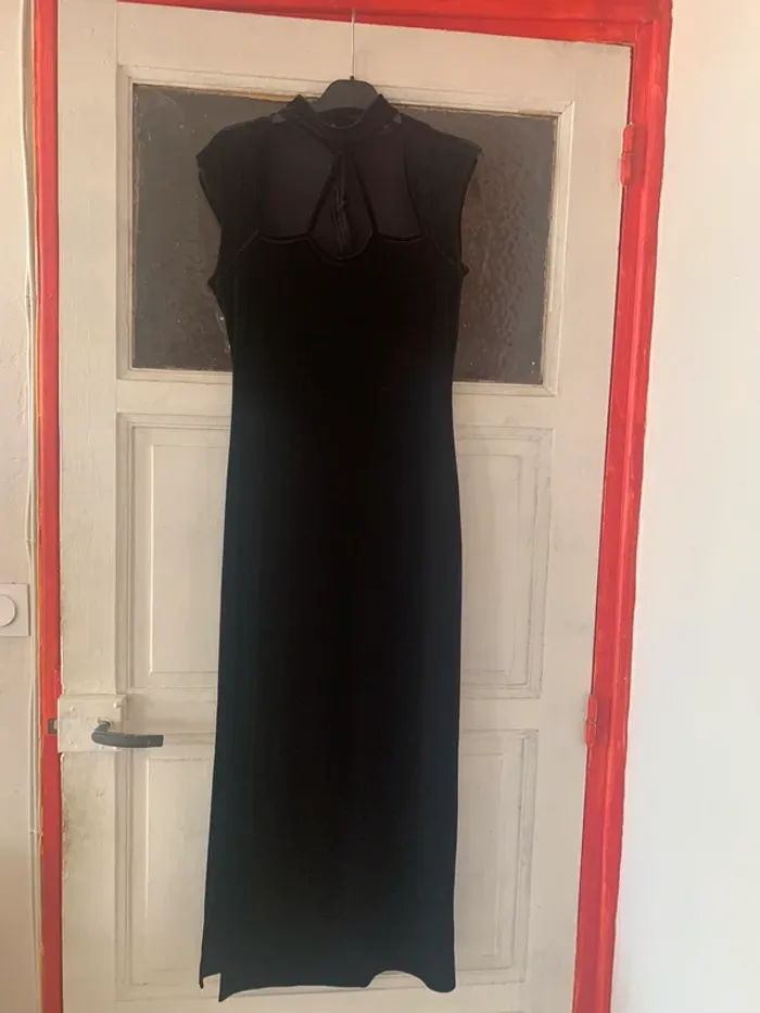 Robe longue velours