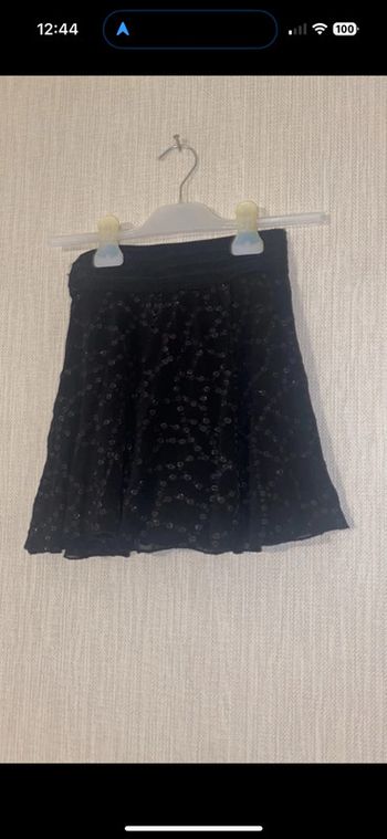 Jupe noire avec sequins La halle 14 ans