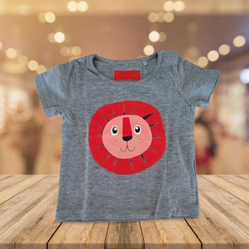 T-shirt Gris Chiné Tricky Tracks - 6 Mois