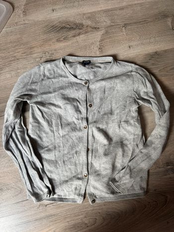 Gilet gris 8 ans fille Kiabi