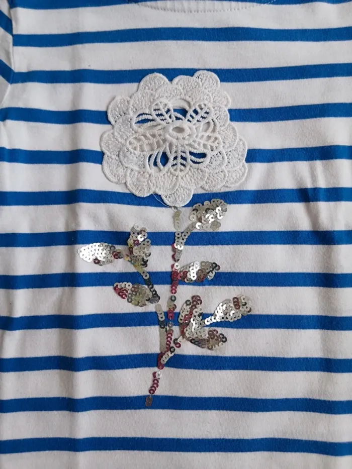 T-shirt marinière 5 ans - photo numéro 2