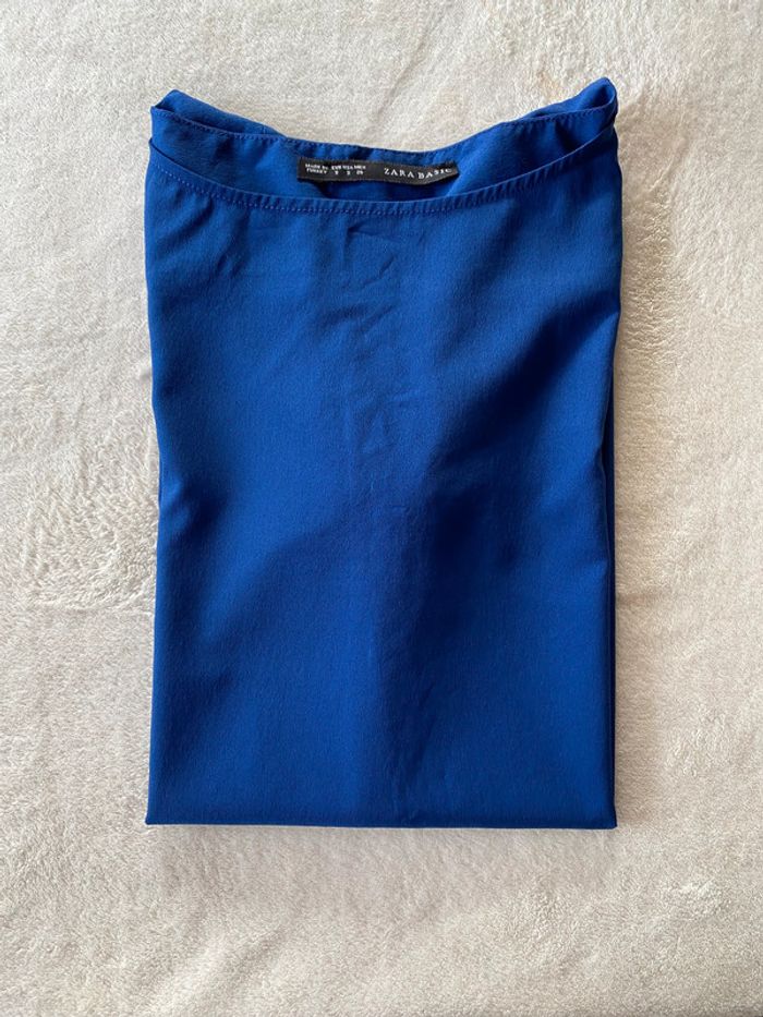Blouse Zara bleu roi taille 36 - photo numéro 20