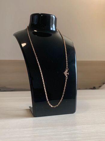 Collier pigeon doré.