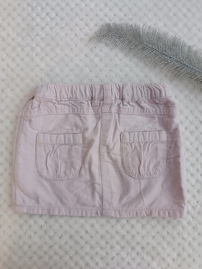 🔸Jupe velours côtelé rose pâle In Extenso - 24 mois🔸 - photo numéro 6