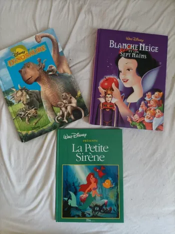 Lot de 3 livres Disney