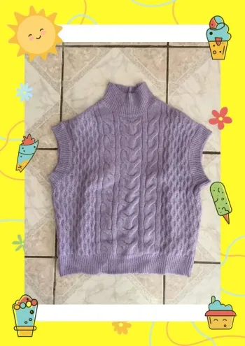 Pull sans manches Amisu violet lila 36
