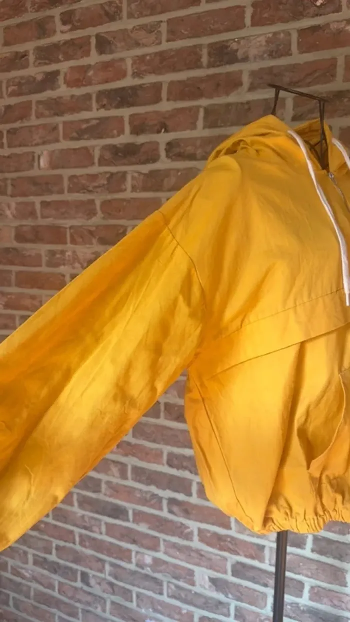 Veste zipée jaune à capuche Miss Summey S/M - photo numéro 7