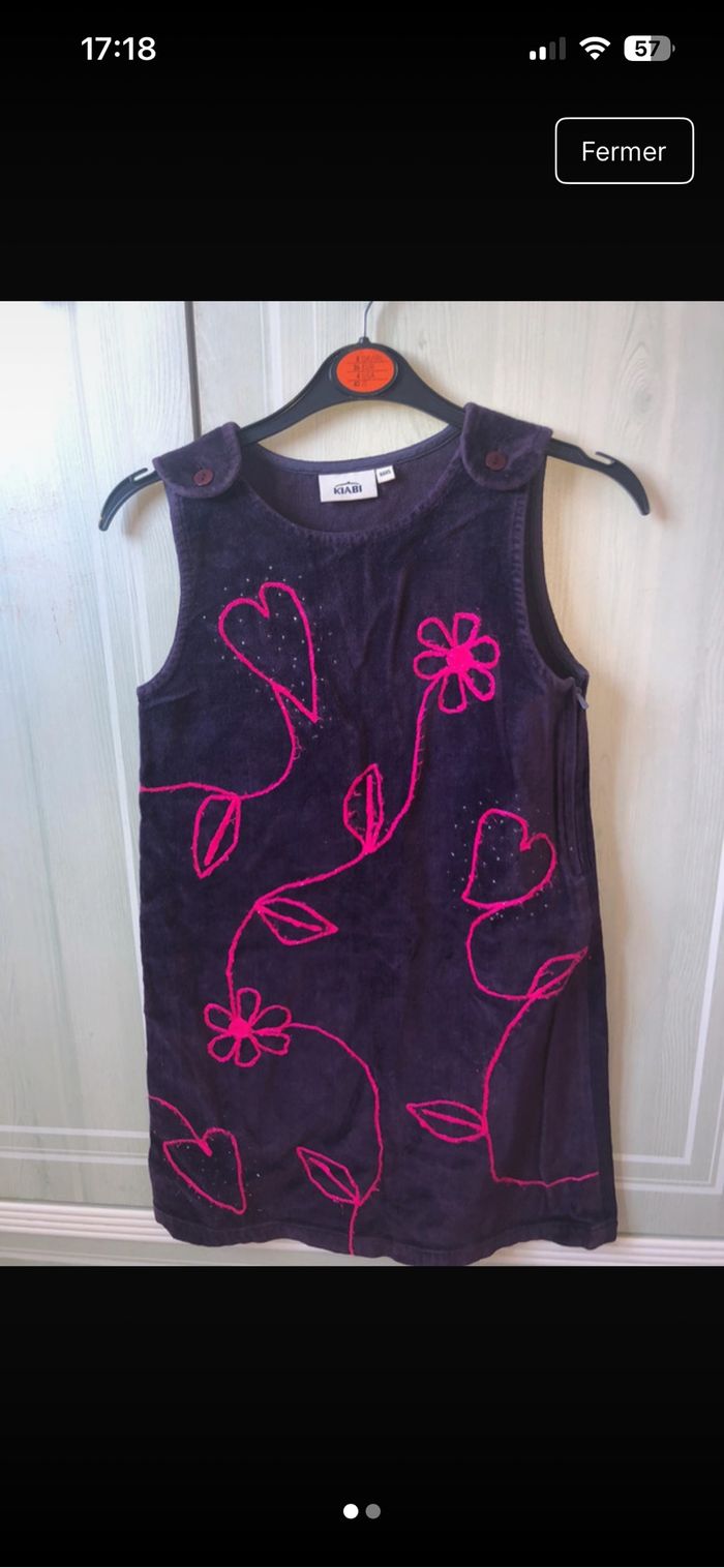 Robe effet velours