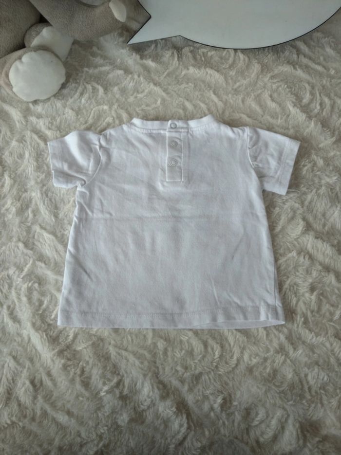 Tee shirt chemise manches courtes Garçon 6 mois "Let's play" 100% coton - photo numéro 8