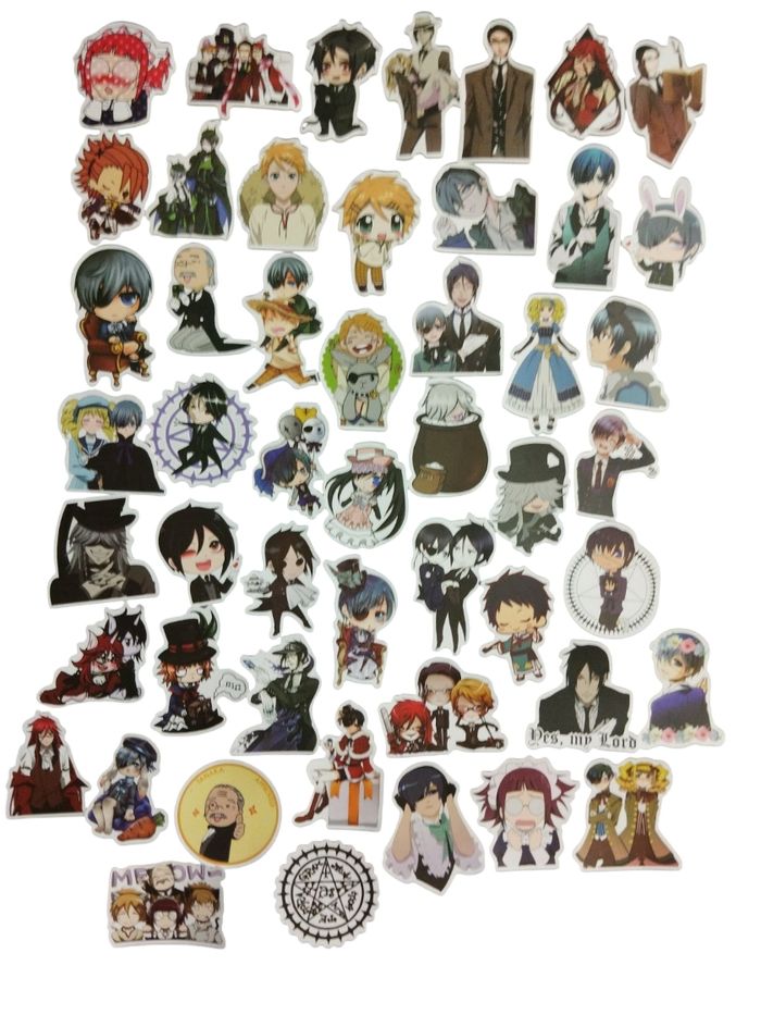 Set 50 stickers autocollants Black Butler