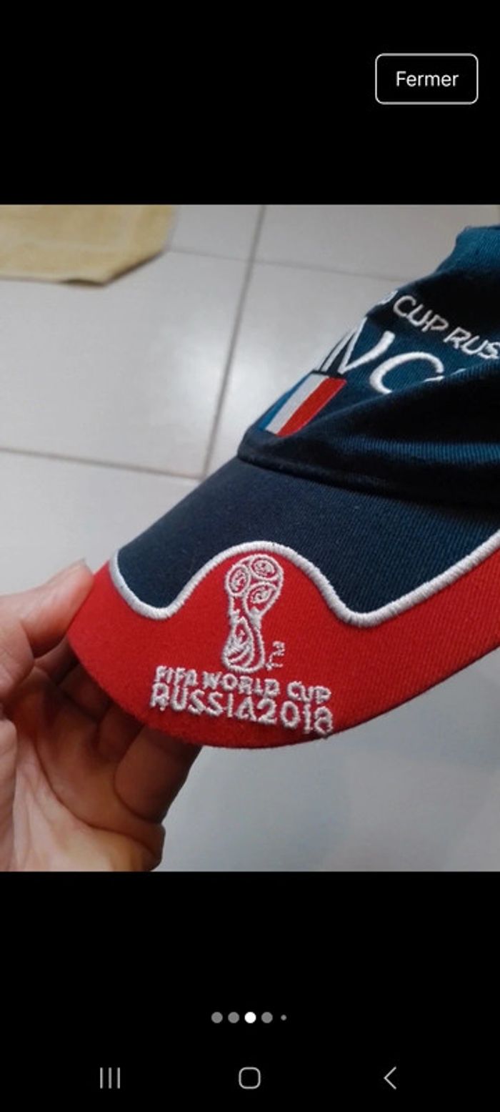 Casquette bleue Fifa World Cup France Russia 2018 - photo numéro 3