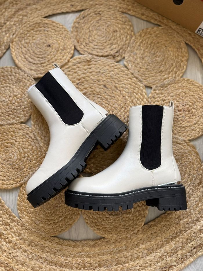 Bottine Chelsea beige - photo numéro 6