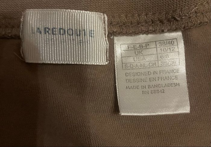 Haut beige/café »La Redoute »manches longues - photo numéro 8