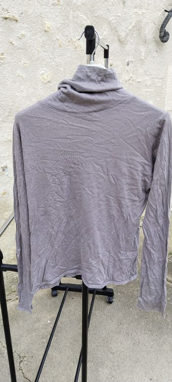 T-shirt manches longues col roulé