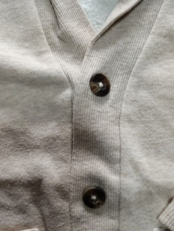 Gilet avec coudieres beige 2 ans h&m - photo numéro 2