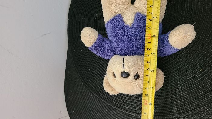 Doudou peluche ours bleu beige Dermactive 20 cm - photo numéro 4