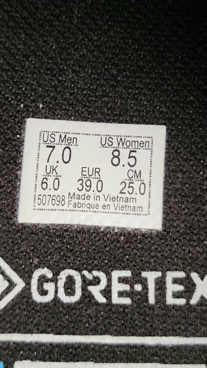 Vans MTE Half Cab Gore-Tex Black White - Unisex - Size : 39 🌈🌈 - photo numéro 9